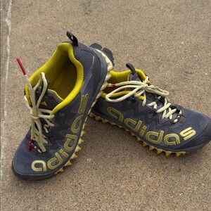 Adidas Women's Athletic Shoes in Gray and Yellow